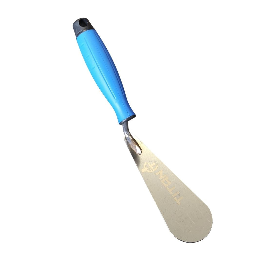 Kielnia dekarska szeroka „TITAN” 160 mm – stal nierdzewna, rękojeść gumowana