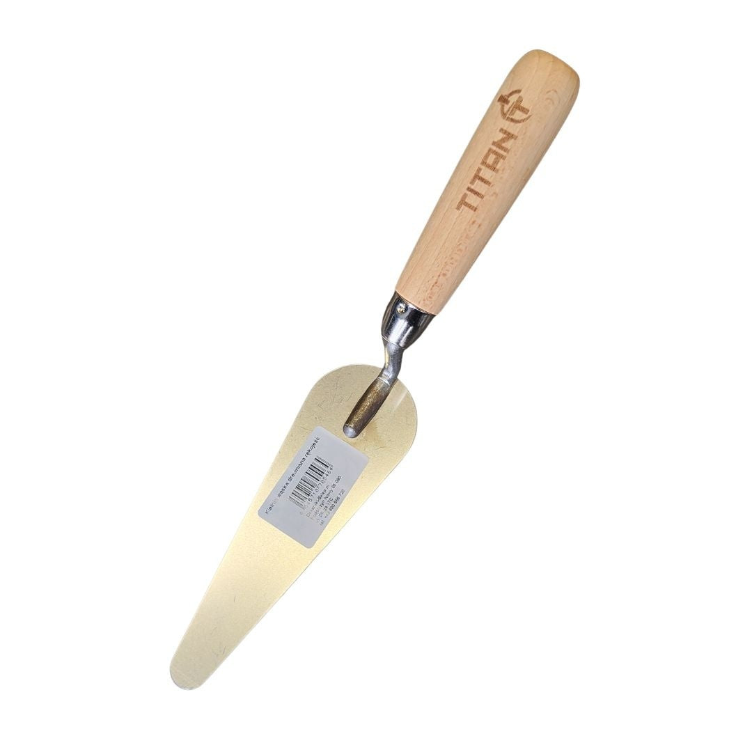 Kielnia dekarska „Język Kota” TITAN 160 mm – stal nierdzewna, drewniana rękojeść