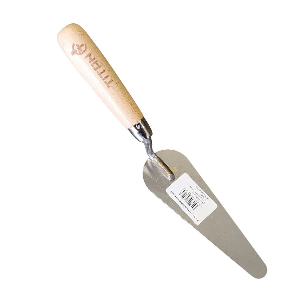 Kielnia dekarska „Język Kota” TITAN 160 mm – stal nierdzewna, drewniana rękojeść