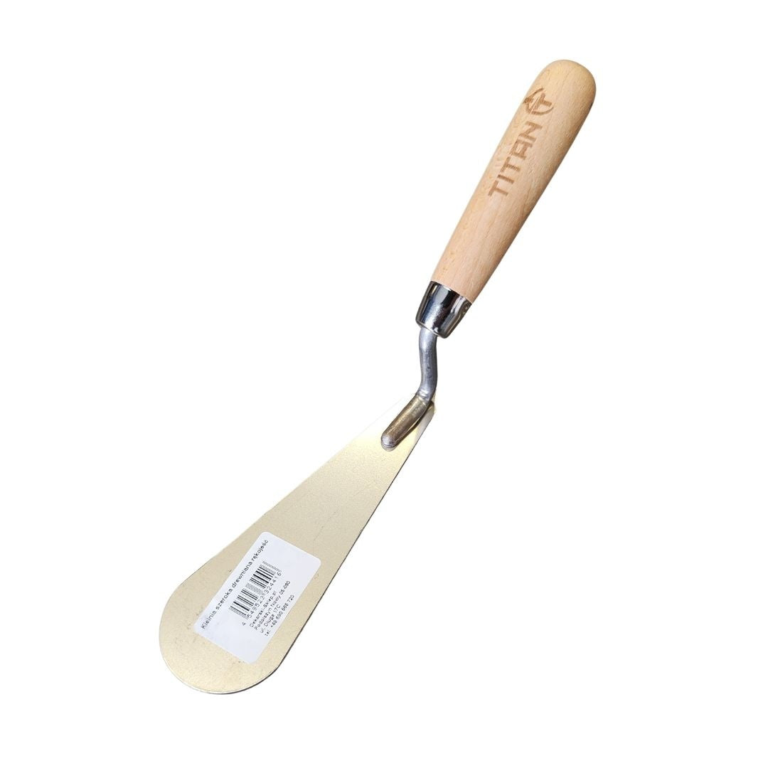 Kielnia dekarska szeroka Kielnia Dekarska Szeroka TITAN 160 mm – stal nierdzewna, profesjonalne narzędzie do papy