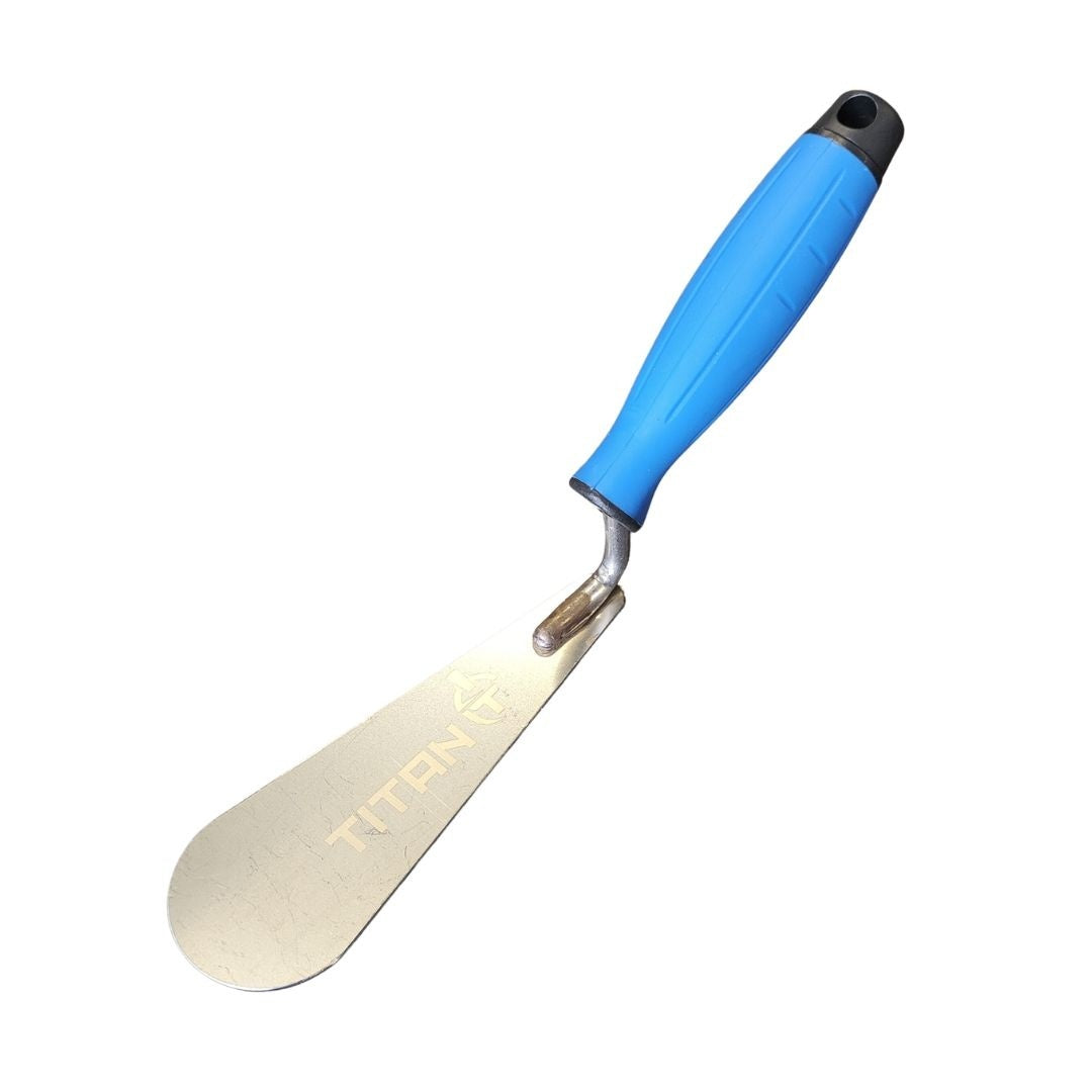 Kielnia dekarska szeroka „TITAN” 160 mm – stal nierdzewna, rękojeść gumowana